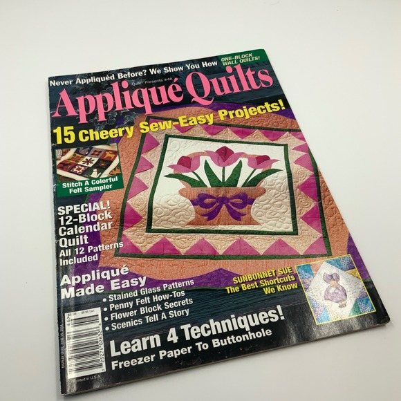 Other - Applique Quilts Magazine #46 2004 15 Projects Sunbonnet Sue‎ Calendar Quilt